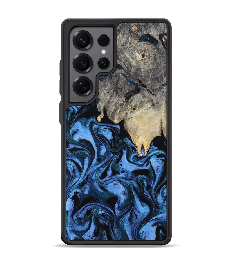 Galaxy S25 Ultra Wood Phone Case - Sharon (Blue, 802318)
