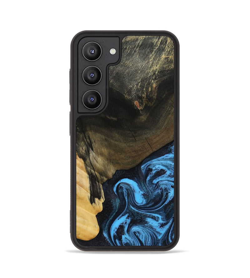 Galaxy S23 Wood Phone Case - Clora (Blue, 802319)