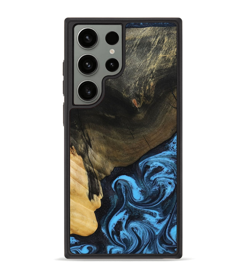 Galaxy S23 Ultra Wood Phone Case - Clora (Blue, 802319)