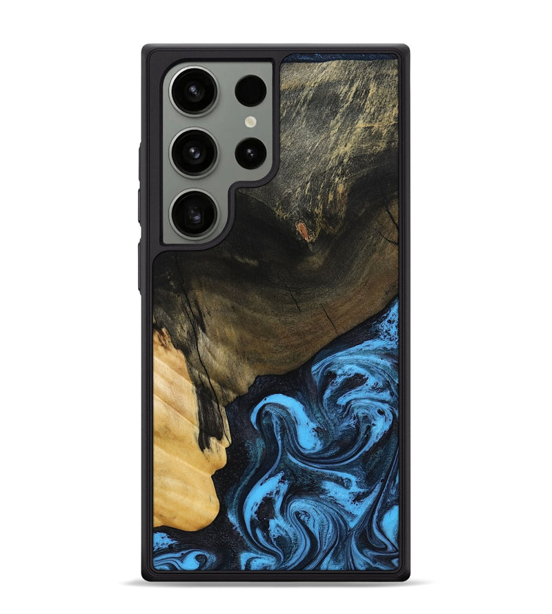 Galaxy S24 Ultra Wood Phone Case - Clora (Blue, 802319)