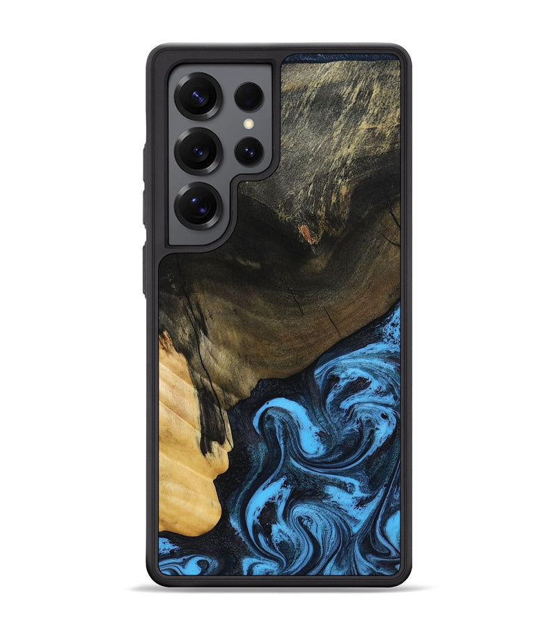 Galaxy S25 Ultra Wood Phone Case - Clora (Blue, 802319)
