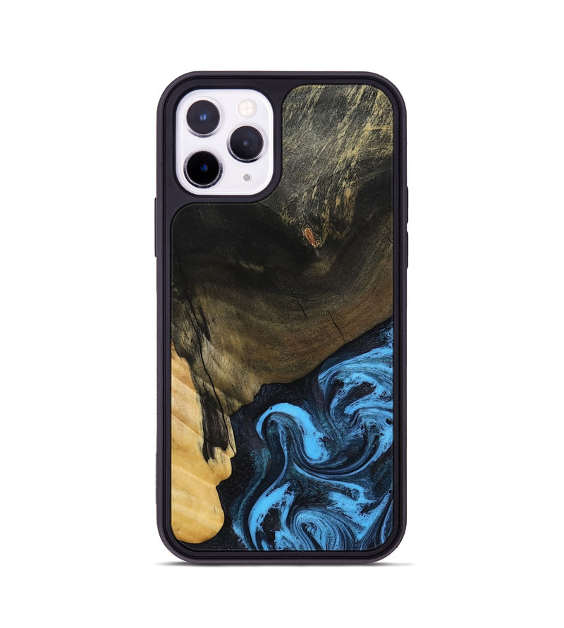 iPhone 11 Pro Wood Phone Case - Clora (Blue, 802319)