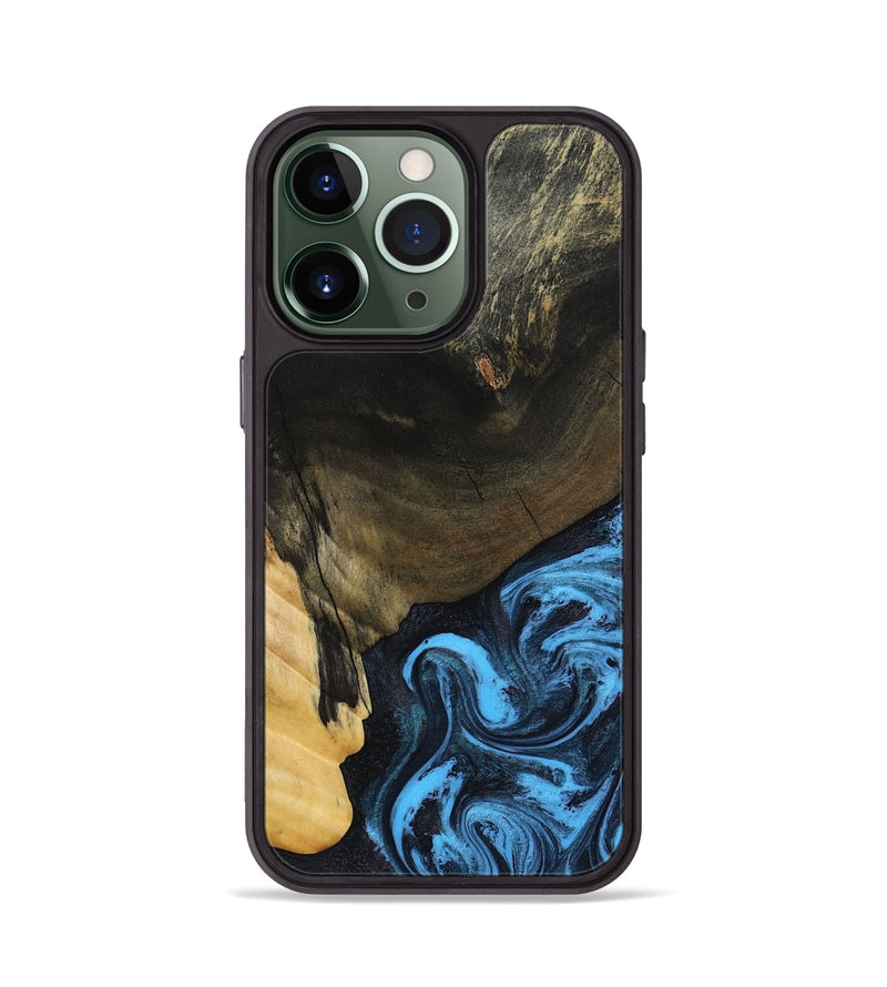 iPhone 13 Pro Wood Phone Case - Clora (Blue, 802319)