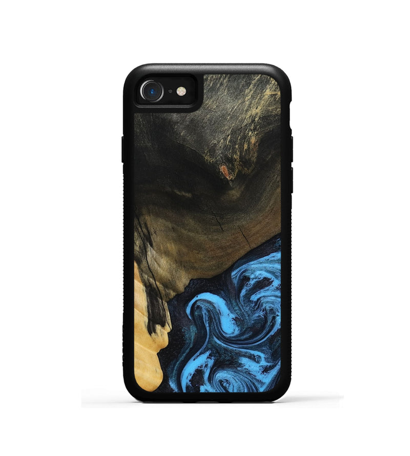 iPhone SE Wood Phone Case - Clora (Blue, 802319)