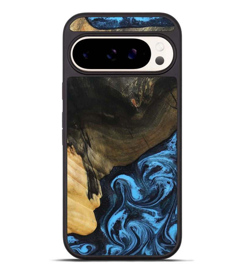 Pixel 9 Pro XL Wood Phone Case - Clora (Blue, 802319)