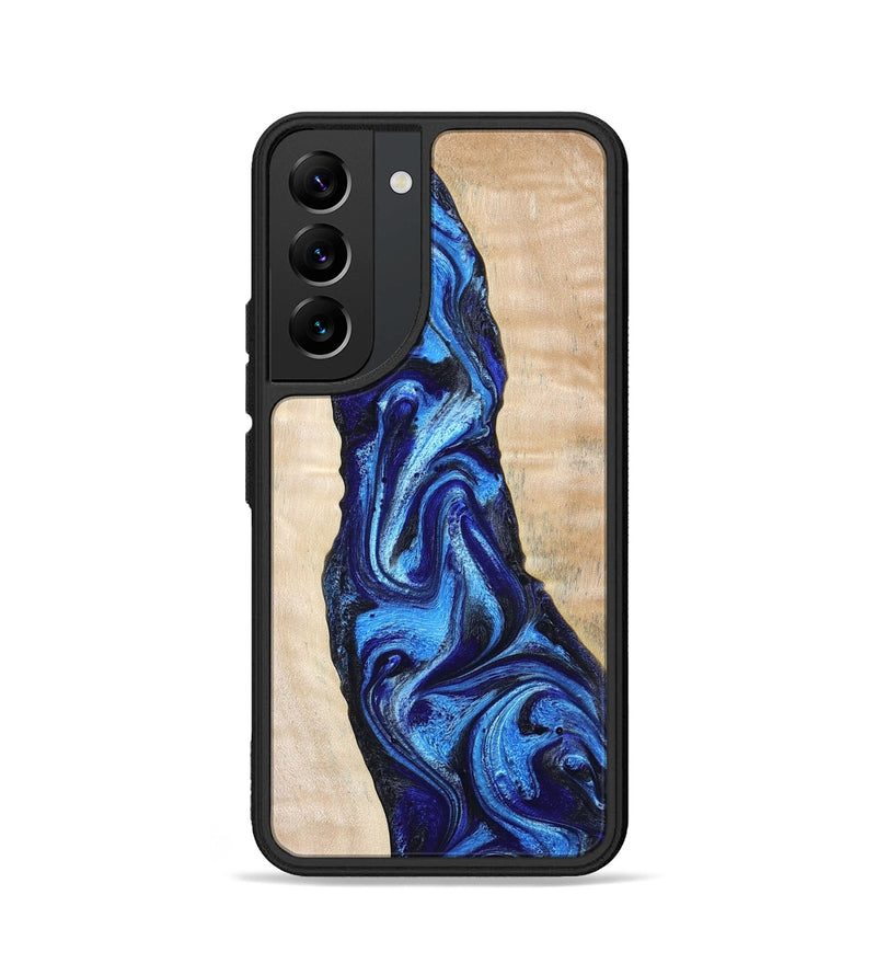 Galaxy S22 Wood Phone Case - Lavonne (Blue, 802320)