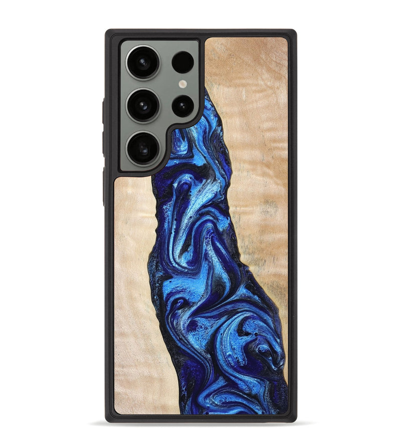 Galaxy S23 Ultra Wood Phone Case - Lavonne (Blue, 802320)