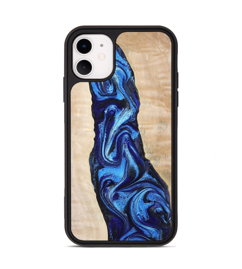 iPhone 11 Wood Phone Case - Lavonne (Blue, 802320)