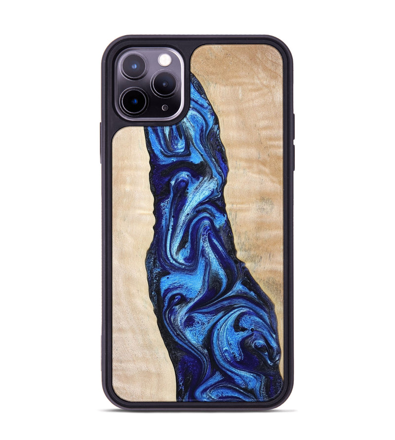 iPhone 11 Pro Max Wood Phone Case - Lavonne (Blue, 802320)