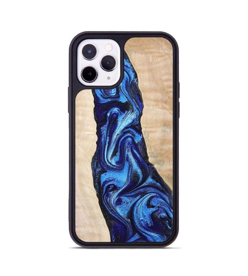 iPhone 11 Pro Wood Phone Case - Lavonne (Blue, 802320)