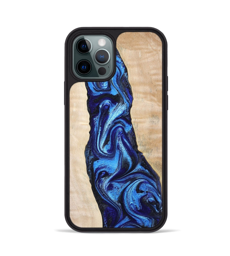 iPhone 12 Pro Wood Phone Case - Lavonne (Blue, 802320)