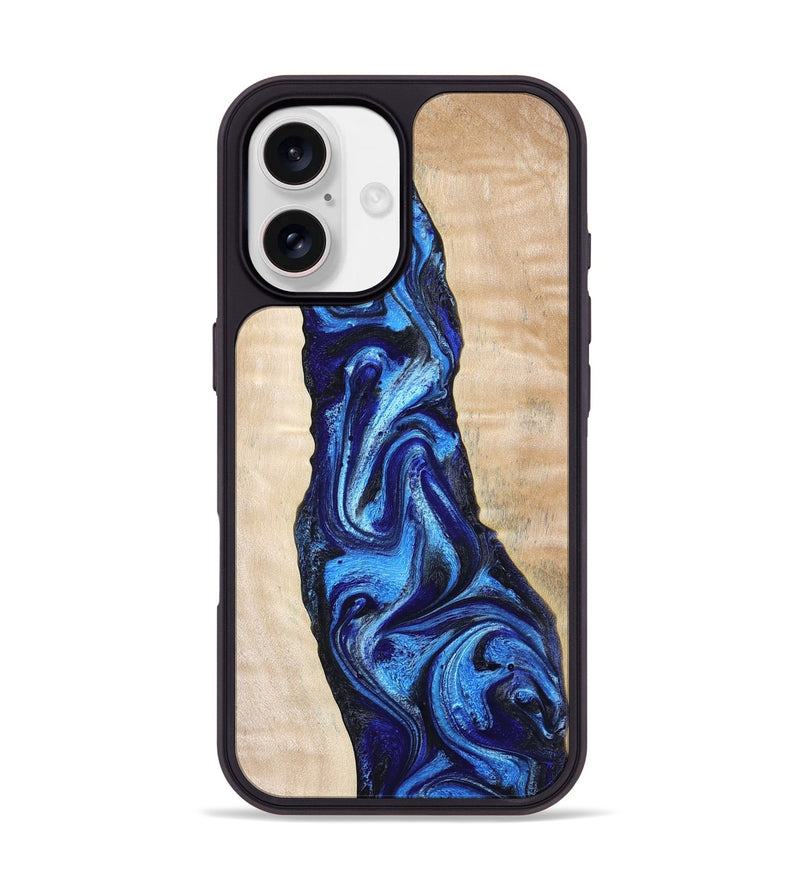 iPhone 17 Wood Phone Case - Lavonne (Blue, 802320)