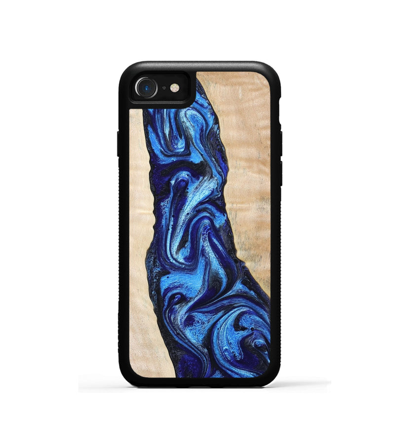iPhone SE Wood Phone Case - Lavonne (Blue, 802320)