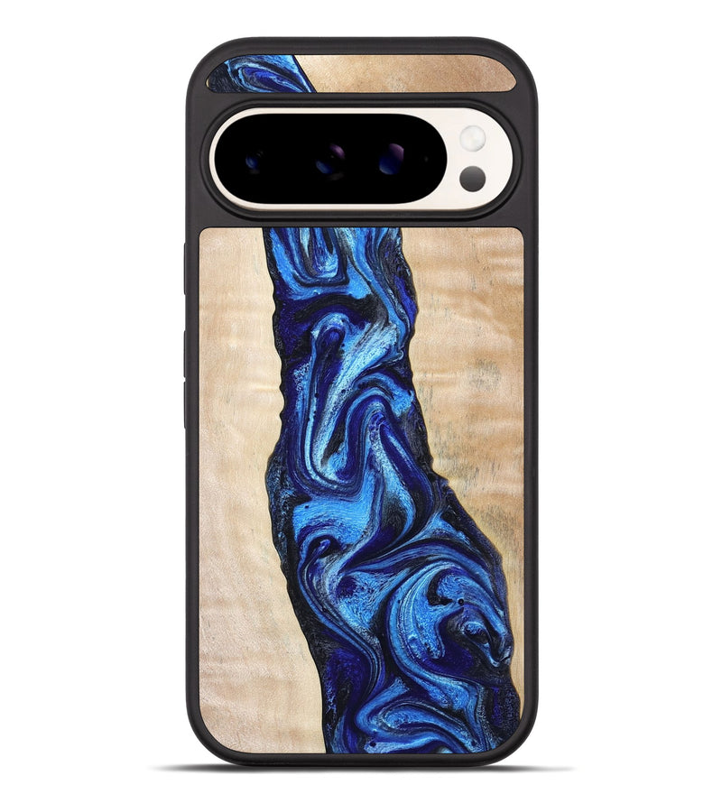Pixel 10 Pro XL Wood Phone Case - Lavonne (Blue, 802320)