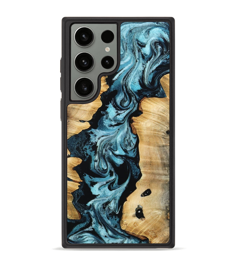 Galaxy S23 Ultra Wood Phone Case - Buck (Blue, 802321)