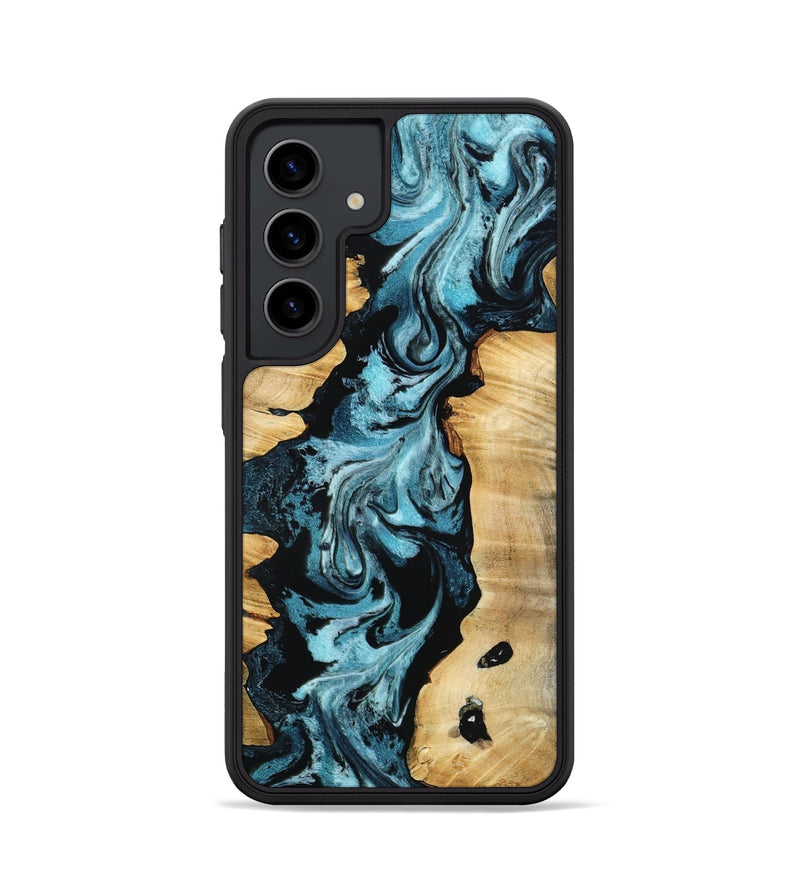 Galaxy S24 Wood Phone Case - Buck (Blue, 802321)