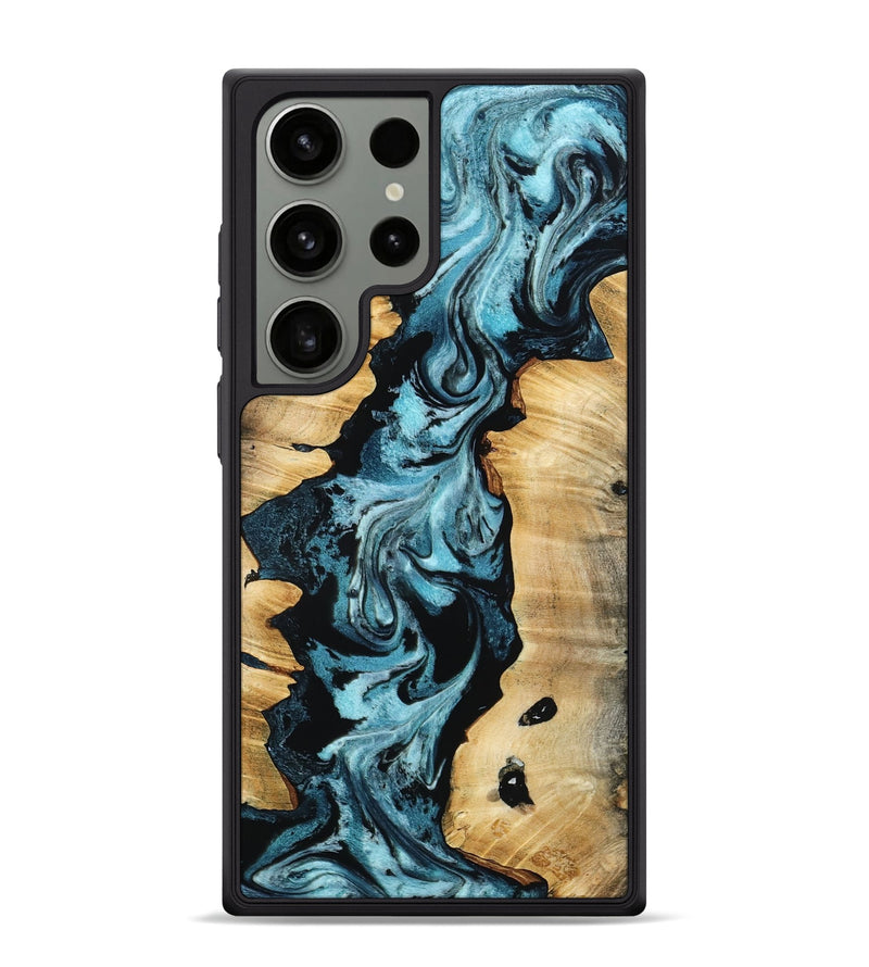 Galaxy S24 Ultra Wood Phone Case - Buck (Blue, 802321)