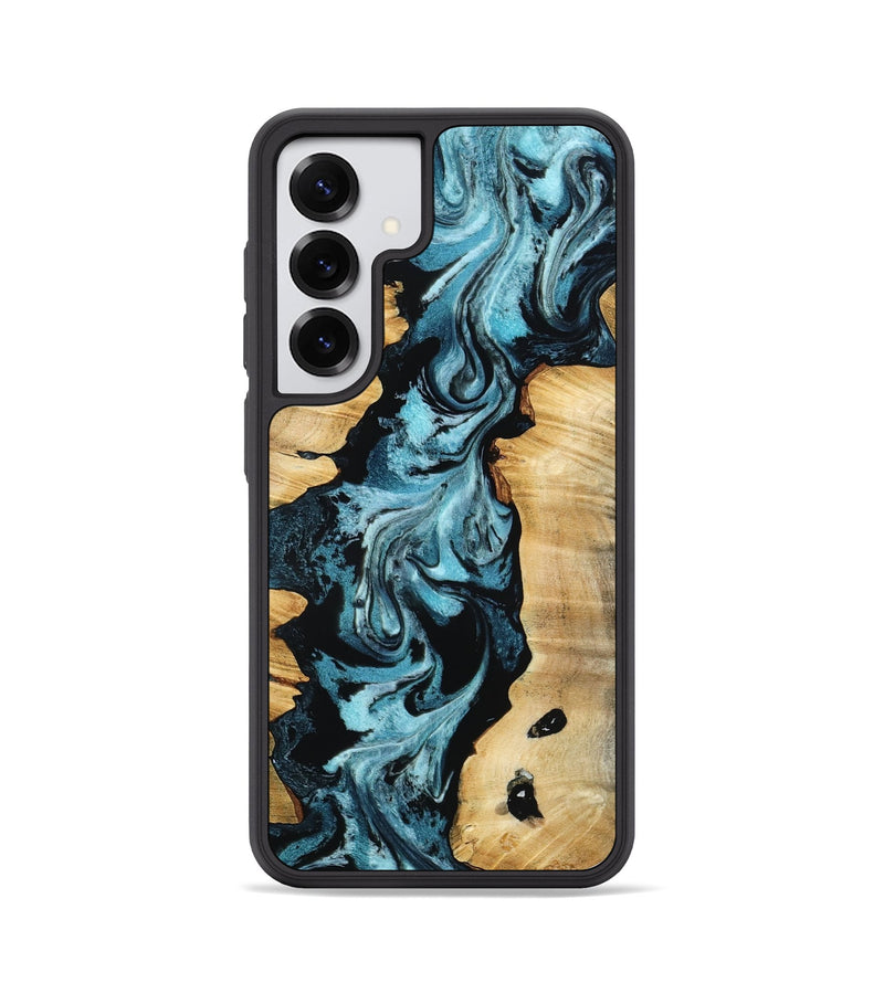 Galaxy S25 Wood Phone Case - Buck (Blue, 802321)