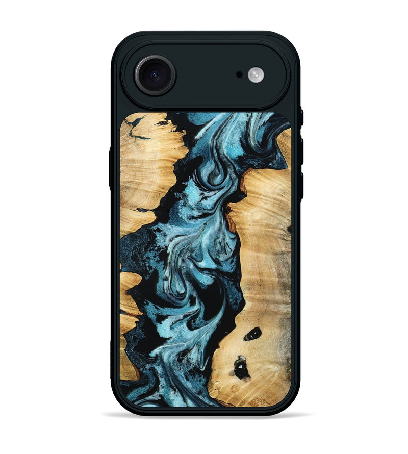 iPhone 17 Air Wood Phone Case - Buck (Blue, 802321)