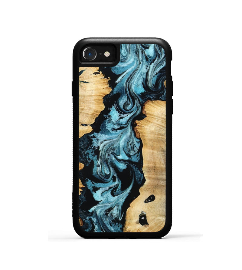 iPhone SE Wood Phone Case - Buck (Blue, 802321)