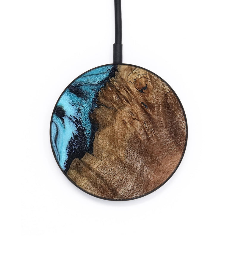 Circle Wood Wireless Charger - Carrol (Blue, 802322)