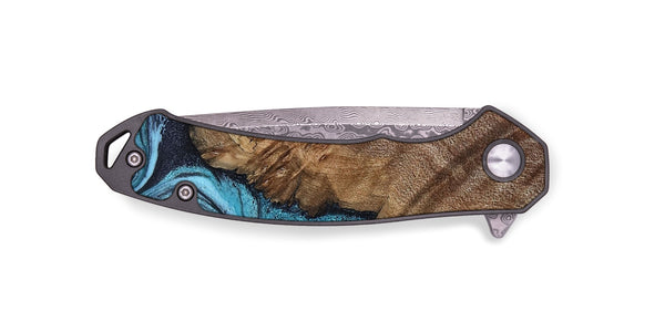 EDC Wood Pocket Knife - Carrol (Blue, 802322)