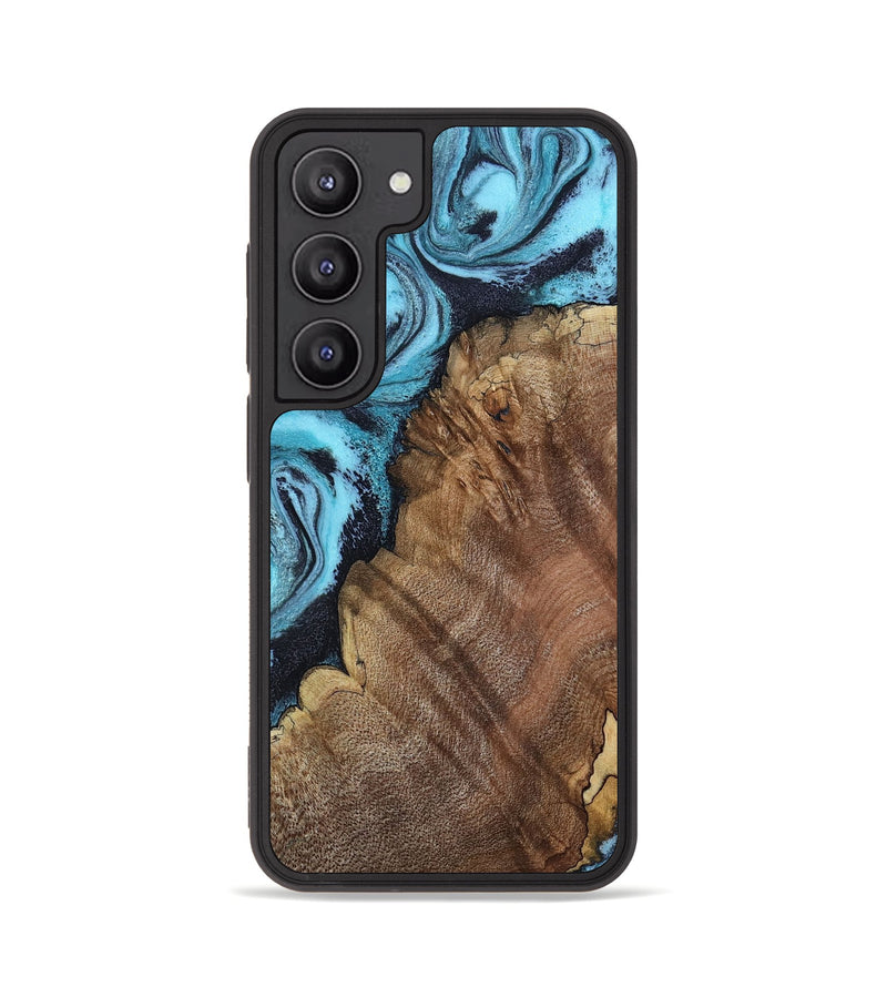 Galaxy S23 Wood Phone Case - Carrol (Blue, 802322)