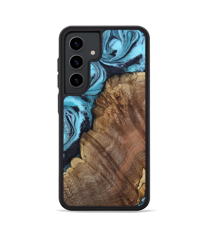 Galaxy S24 Wood Phone Case - Carrol (Blue, 802322)