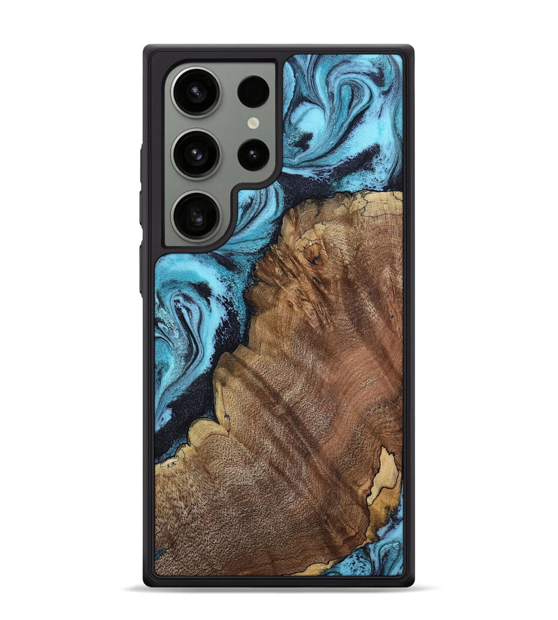 Galaxy S24 Ultra Wood Phone Case - Carrol (Blue, 802322)