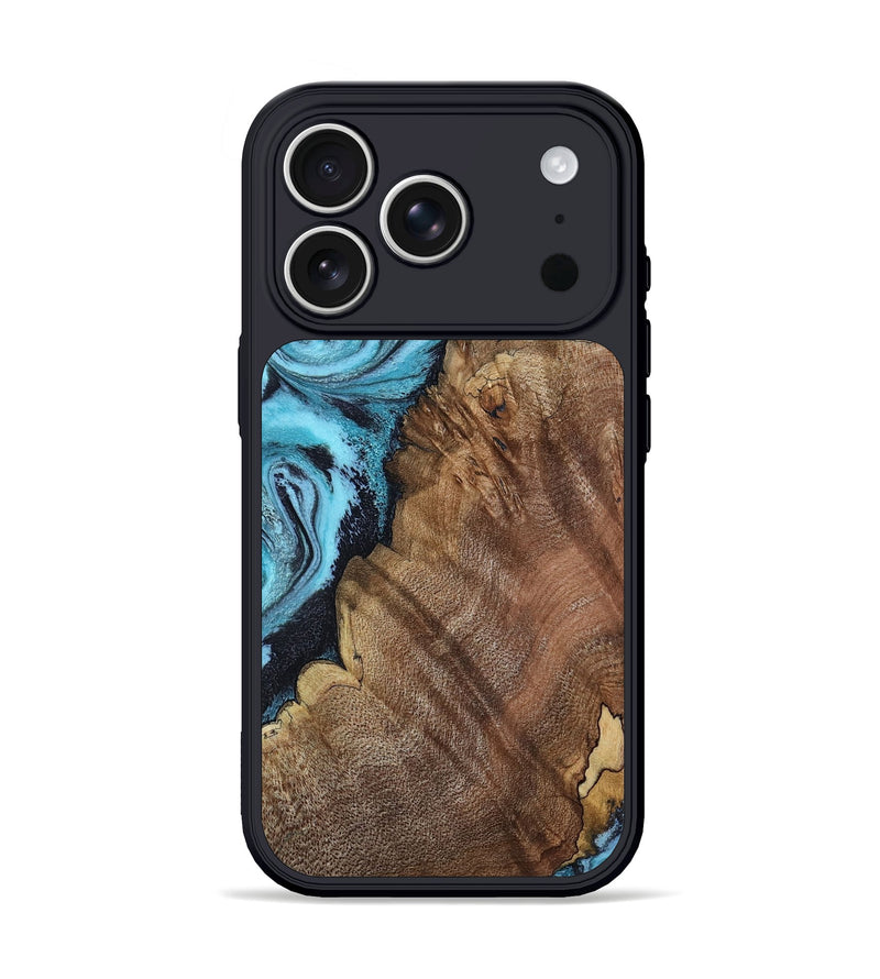 iPhone 17 Pro Wood Phone Case - Carrol (Blue, 802322)