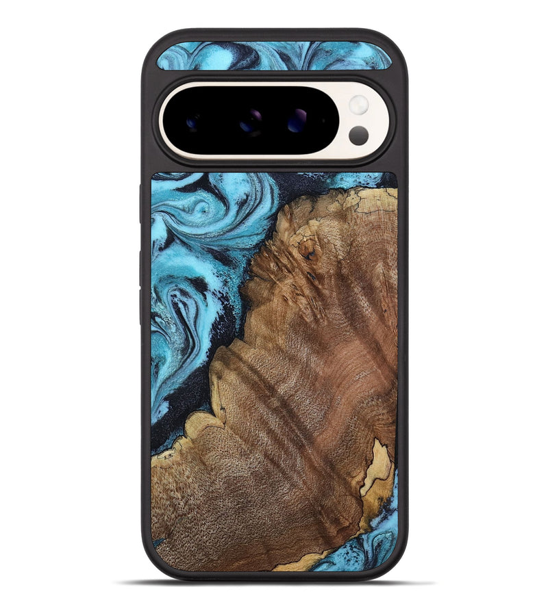 Pixel 10 Pro XL Wood Phone Case - Carrol (Blue, 802322)