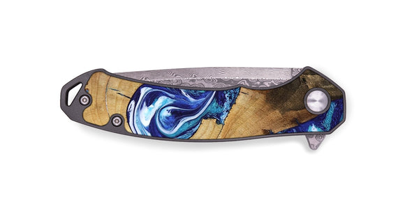 EDC Wood Pocket Knife - Taurean (Blue, 802323)