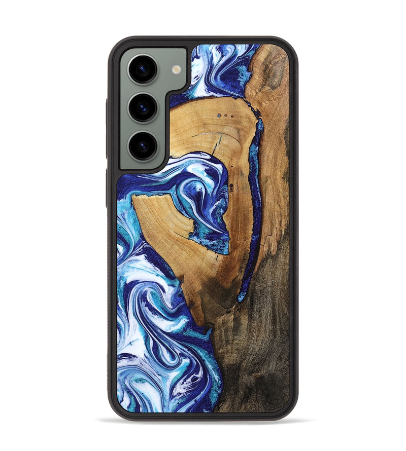 Galaxy S23 Plus Wood Phone Case - Taurean (Blue, 802323)