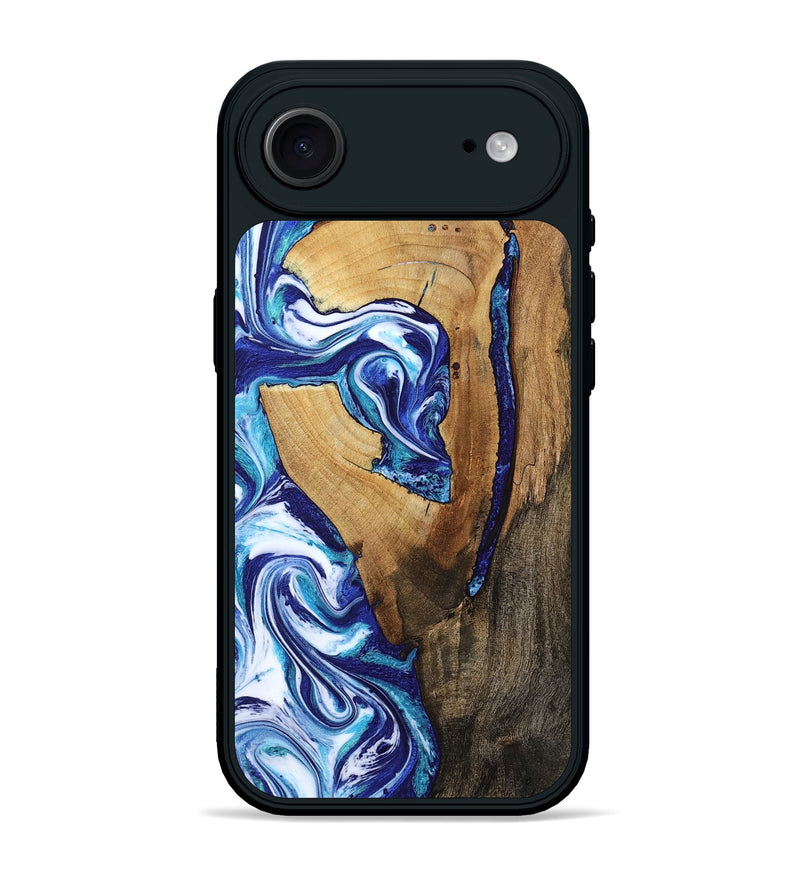 iPhone 17 Air Wood Phone Case - Taurean (Blue, 802323)