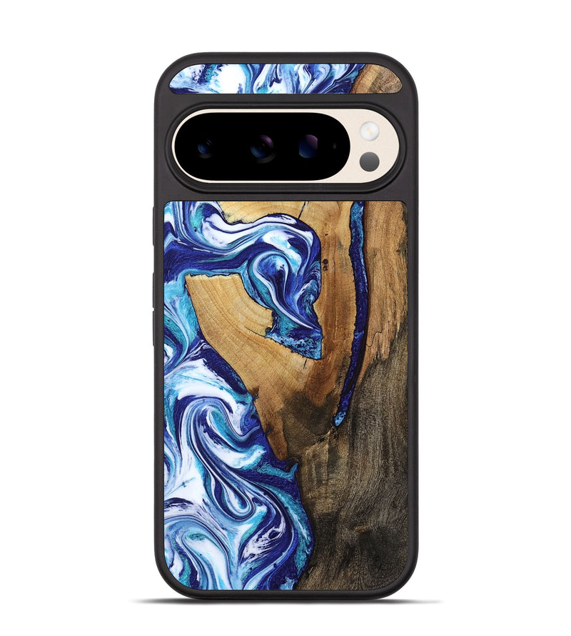 Pixel 10 Wood Phone Case - Taurean (Blue, 802323)