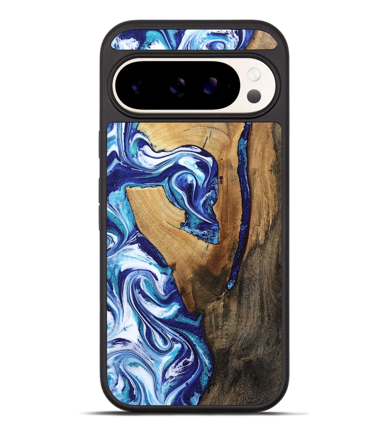Pixel 10 Pro XL Wood Phone Case - Taurean (Blue, 802323)