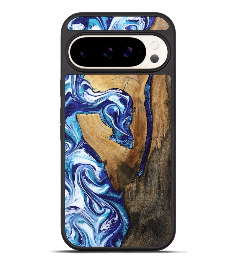 Pixel 9 Pro XL Wood Phone Case - Taurean (Blue, 802323)
