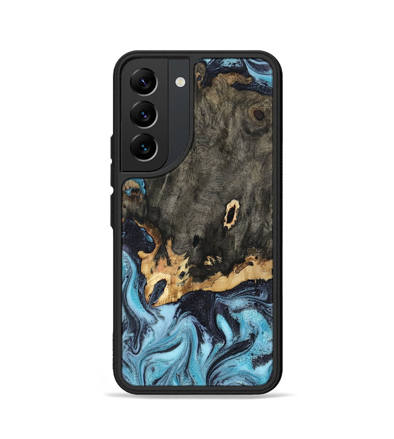 Galaxy S22 Wood Phone Case - Sydni (Blue, 802324)