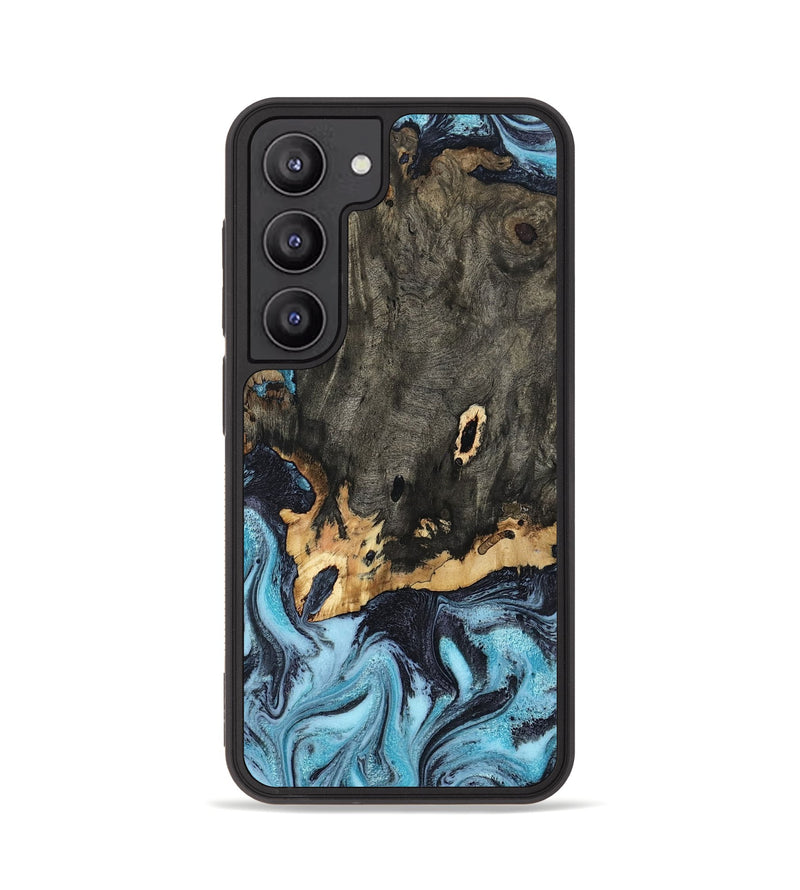 Galaxy S23 Wood Phone Case - Sydni (Blue, 802324)