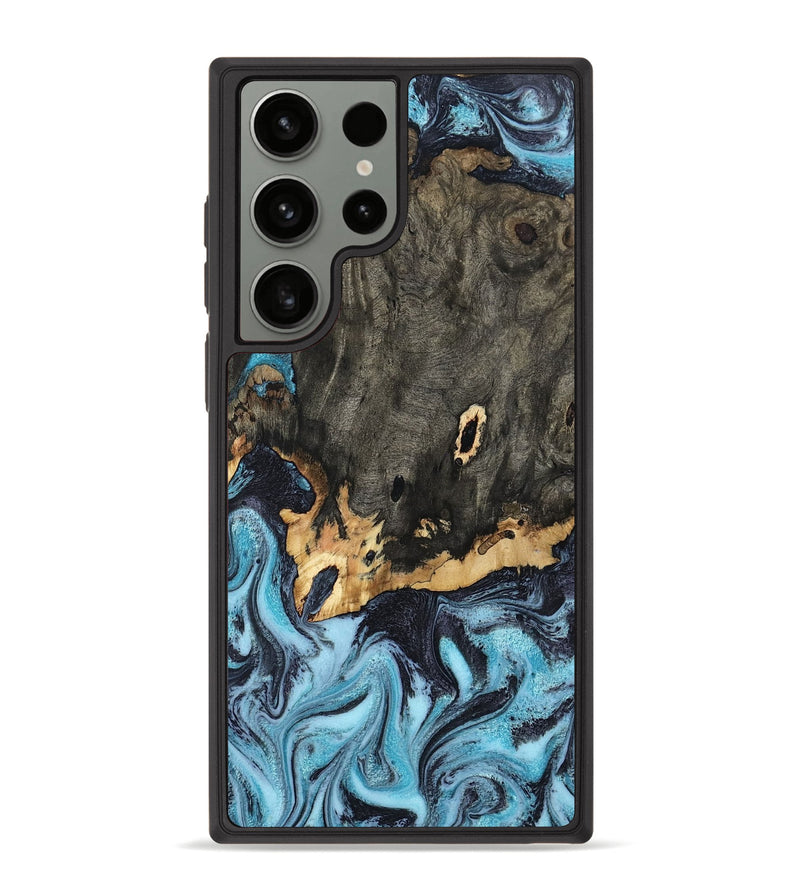 Galaxy S23 Ultra Wood Phone Case - Sydni (Blue, 802324)