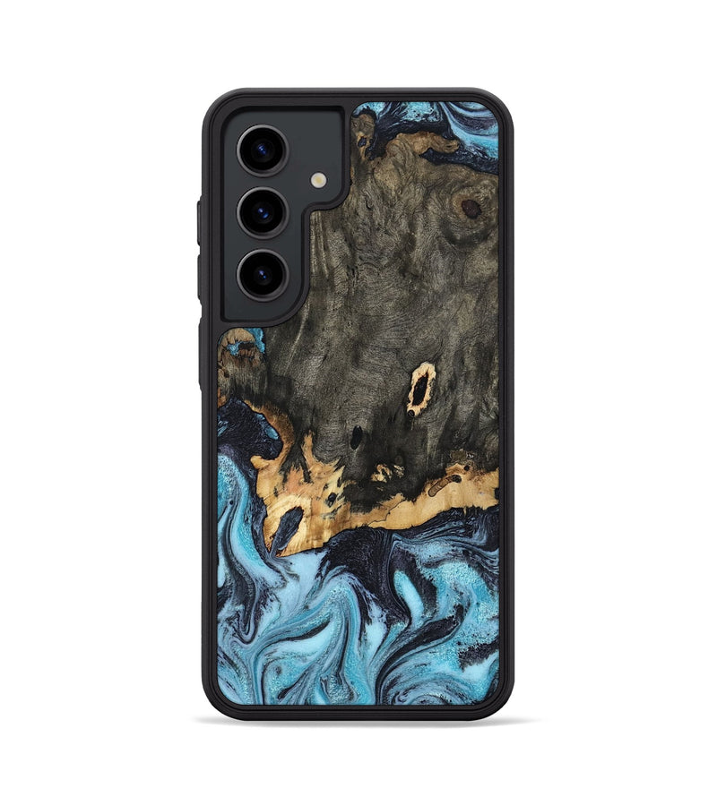 Galaxy S24 Wood Phone Case - Sydni (Blue, 802324)