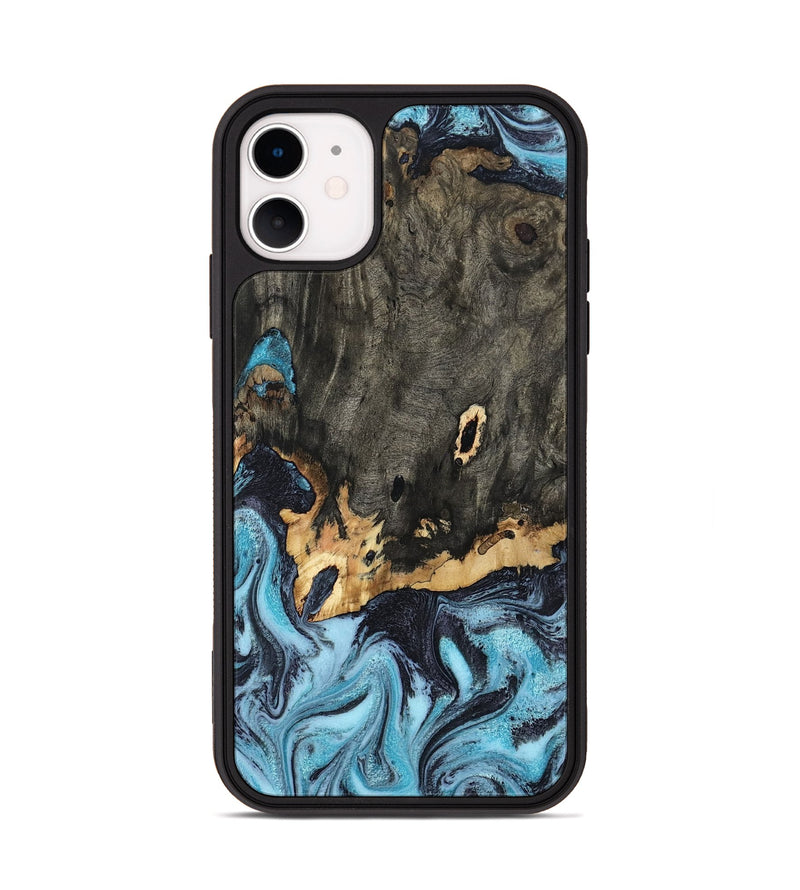 iPhone 11 Wood Phone Case - Sydni (Blue, 802324)