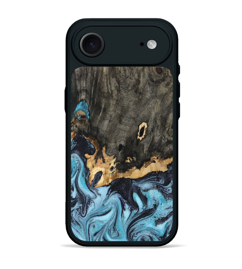 iPhone 17 Air Wood Phone Case - Sydni (Blue, 802324)