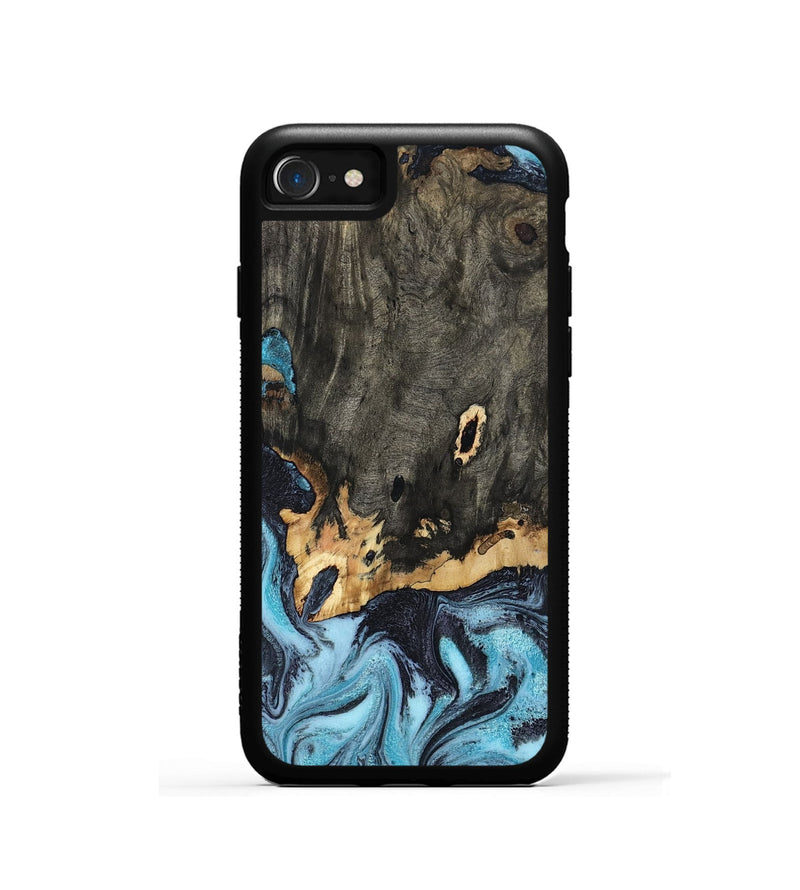 iPhone SE Wood Phone Case - Sydni (Blue, 802324)