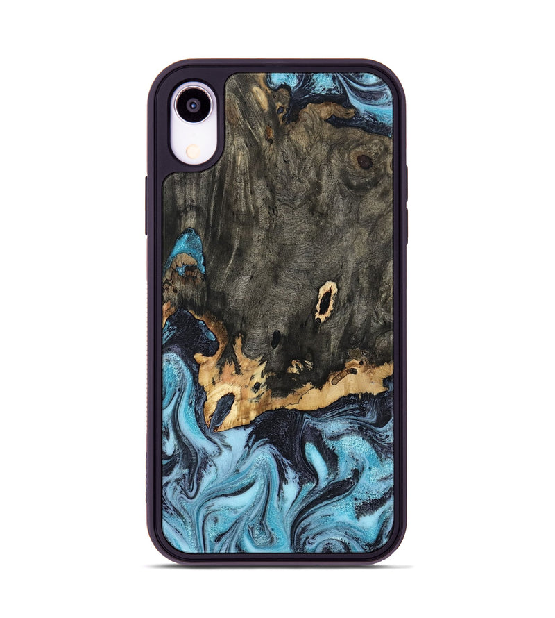iPhone Xr Wood Phone Case - Sydni (Blue, 802324)