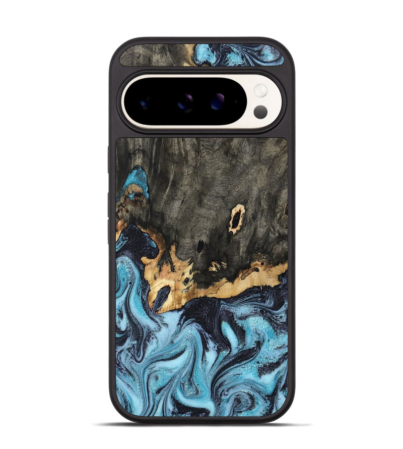 Pixel 9 Pro Wood Phone Case - Sydni (Blue, 802324)