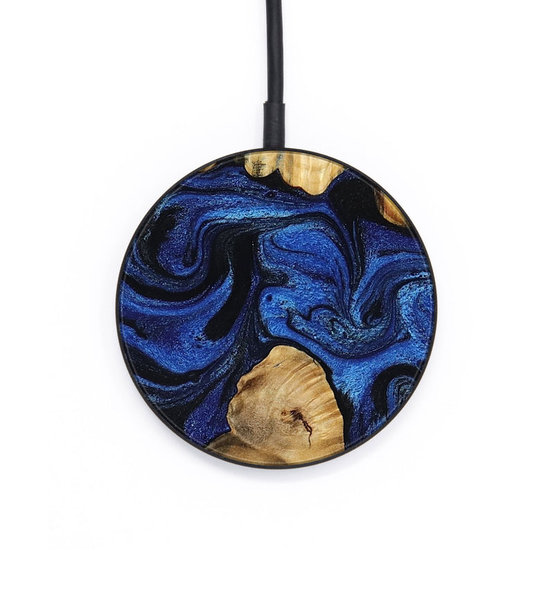 Circle Wood Wireless Charger - Sophia (Blue, 802325)
