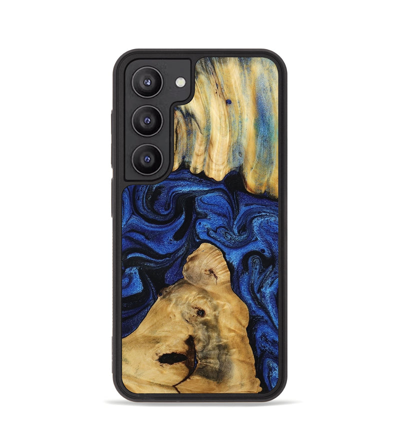Galaxy S23 Wood Phone Case - Sophia (Blue, 802325)