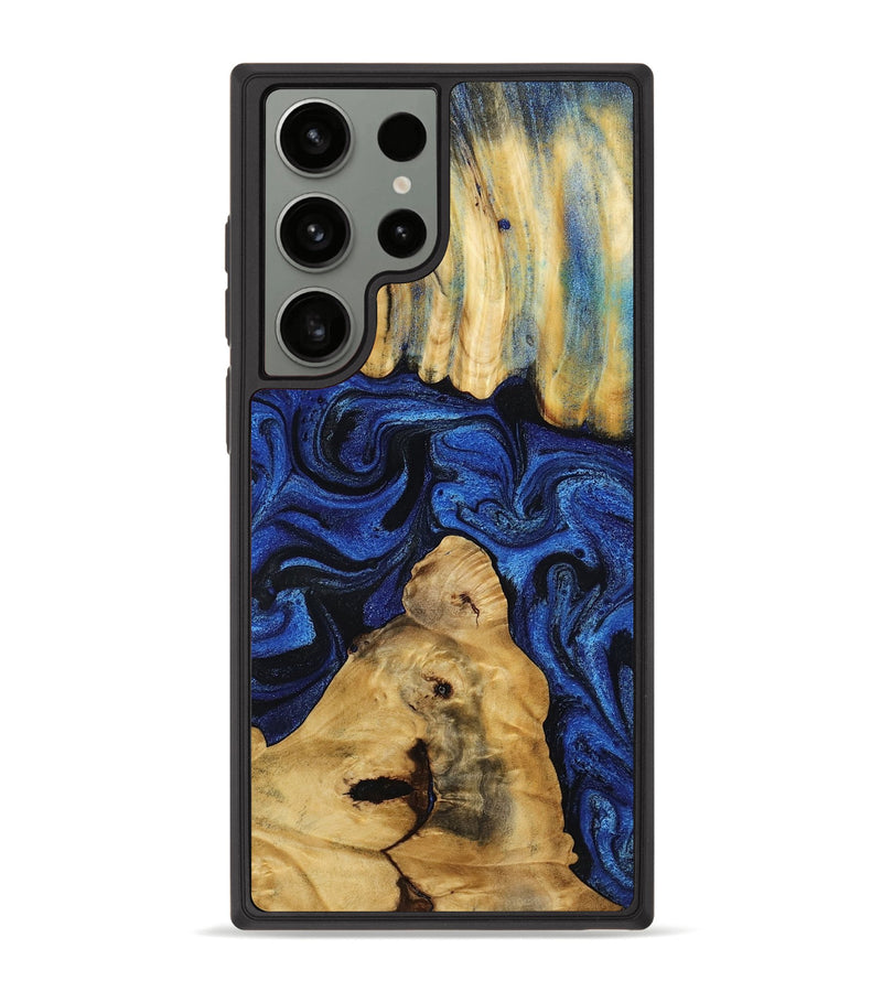 Galaxy S23 Ultra Wood Phone Case - Sophia (Blue, 802325)