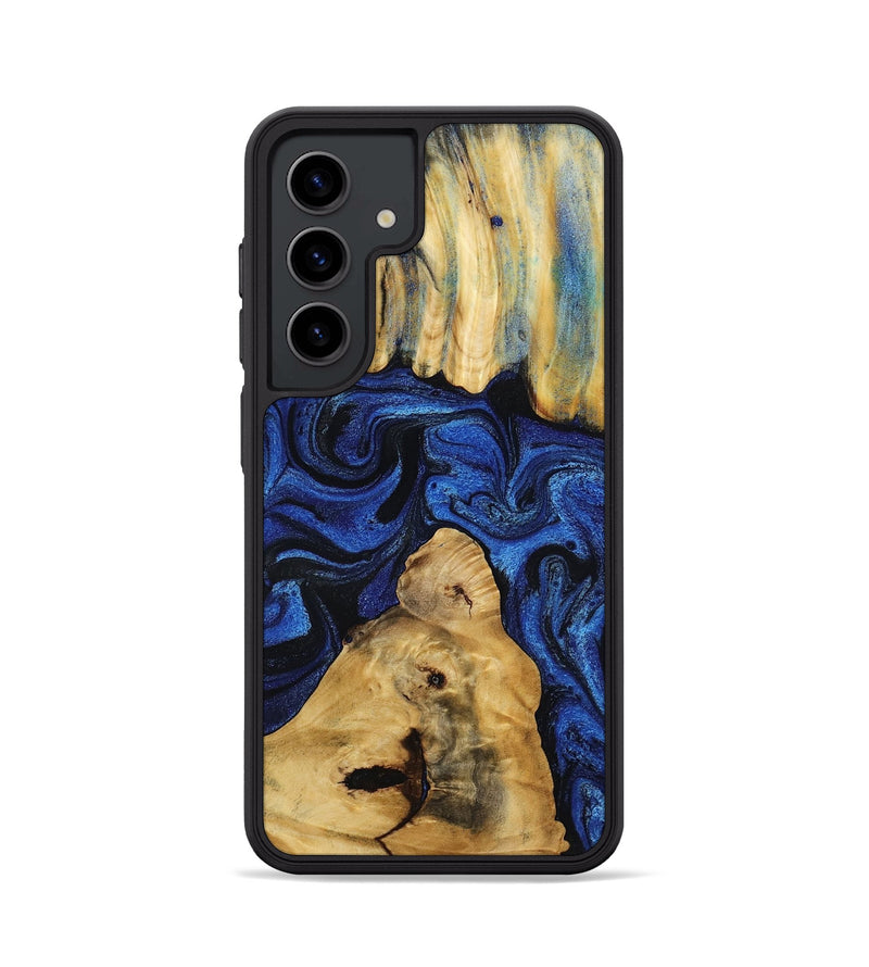 Galaxy S24 Wood Phone Case - Sophia (Blue, 802325)